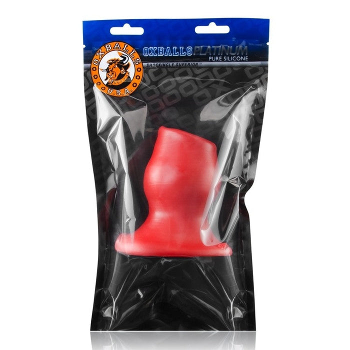 Oxballs - Pighole 2 - Holle Buttplug - Rood - Maat M-Erotiekvoordeel.nl