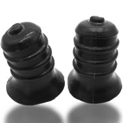 Oxballs - Ribnips - Succhiatori per capezzoli - Night Edition - Silicone/TPR - Nero-Erotiekvoordeel.nl