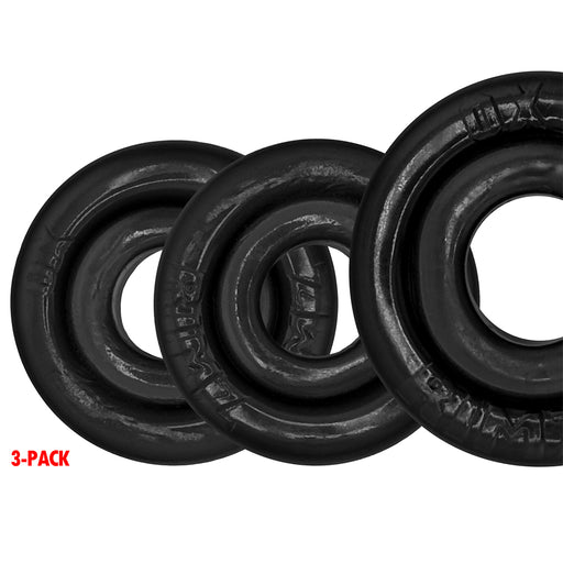 Oxballs - Rimringz - Multisize Pack of 3 - Black-Erotiekvoordeel.nl