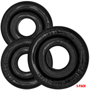 Oxballs - Rimringz - Pack multitalla de 3 unidades - Negro-Erotiekvoordeel.nl