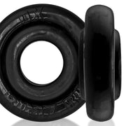 Oxballs - Rimz Big Softlips - Anillo para el pene de silicona/TPR - Negro-Erotiekvoordeel.nl