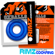 Oxballs - Rimz Softlips - Silicone/TPR Cock Ring - Blue-Erotiekvoordeel.nl