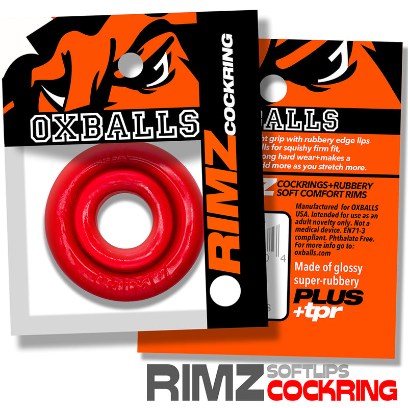 Oxballs - Rimz Softlips - Silikon/TPR-Cockring - Rot - Erotiekvoordeel.nl