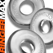 Oxballs - Ringer MAX - Anneau pénien - 3 pièces - Transparent-Erotiekvoordeel.nl