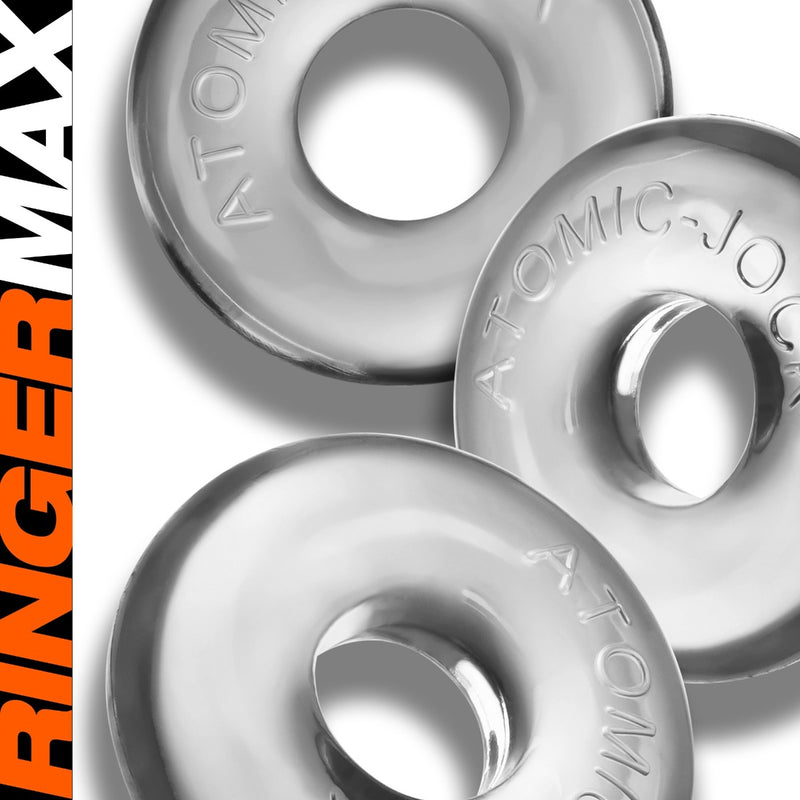 Oxballs - Ringer MAX - Anneau pénien - 3 pièces - Transparent-Erotiekvoordeel.nl