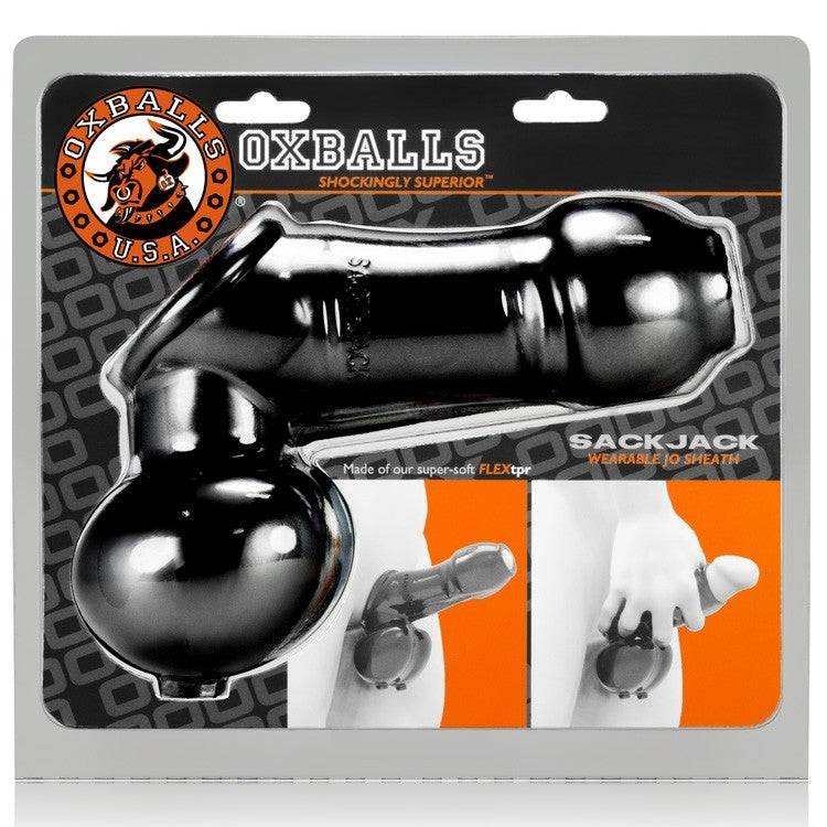 Oxballs - Sackjack - Jerk off Penis Sleeve - Zwart-Erotiekvoordeel.nl