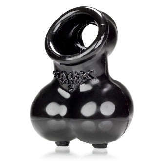 Oxballs - Sacksling 2 - Sujetador de testículos con anillo para el pene - Negro-Erotiekvoordeel.nl
