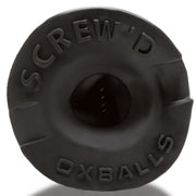 Oxballs - Screwdhole - Insertable Fuck Sleeve - Night Edition - Silicone/TPR - Black-Erotiekvoordeel.nl