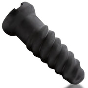 Oxballs - Screwdhole - Insertable Fuck Sleeve - Night Edition - Silicone/TPR - Black-Erotiekvoordeel.nl