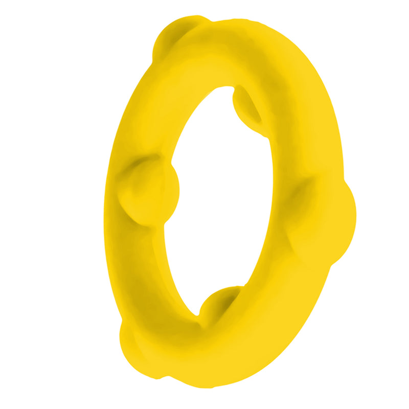 Oxballs - Spinner - Silicone Cock Ring - Yellow-Erotiekvoordeel.nl