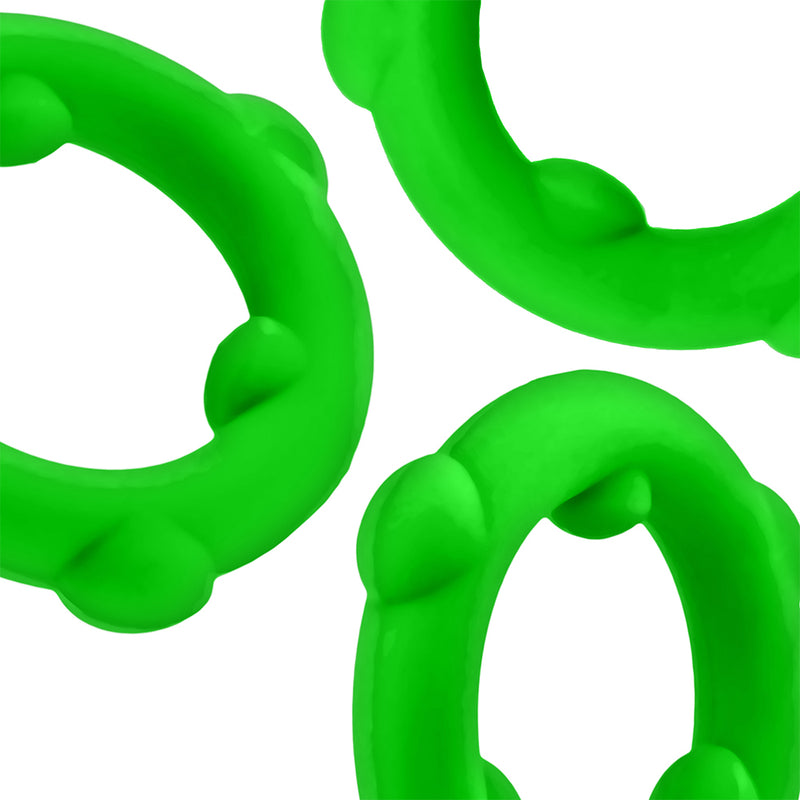 Oxballs - Spinner - Silikon-Cockring - Grün - Erotiekvoordeel.nl