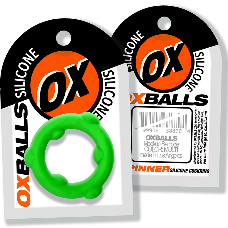 Oxballs - Spinner - Silikon-Cockring - Grün - Erotiekvoordeel.nl