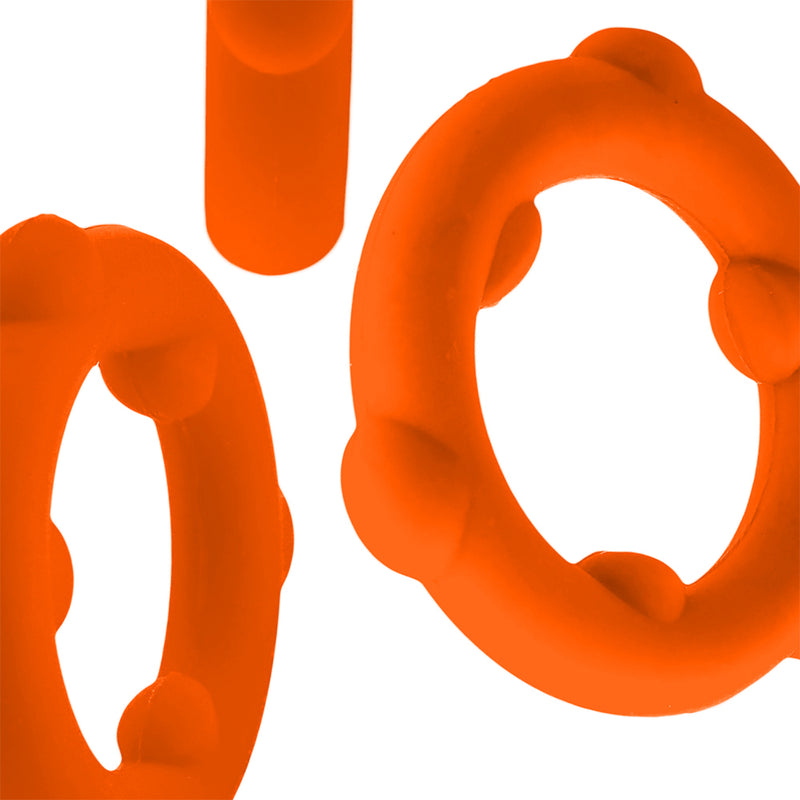 Oxballs - Spinner - Silikon-Cockring - Orange-Erotiekvoordeel.nl