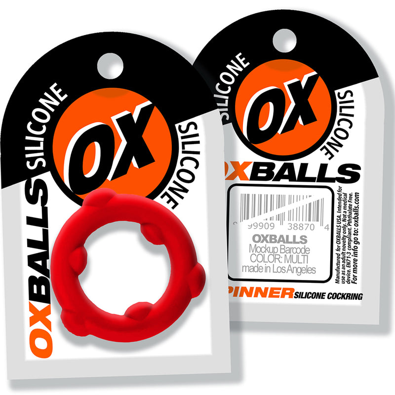 Oxballs - Spinner - Silikon-Cockring - Rot-Erotiekvoordeel.nl