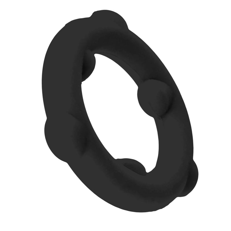 Oxballs - Spinner - Anello fallico in silicone - Nero-Erotiekvoordeel.nl