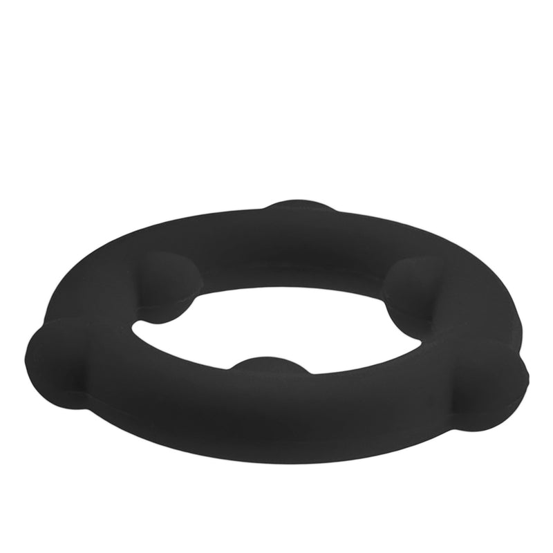 Oxballs - Spinner - Anello fallico in silicone - Nero-Erotiekvoordeel.nl
