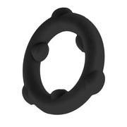 Oxballs - Spinner - Anello fallico in silicone - Nero-Erotiekvoordeel.nl