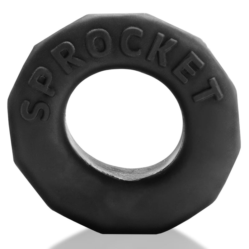 Oxballs - Cockring Sprocket - Édition Night - Silicone/TPR - Noir-Erotiekvoordeel.nl