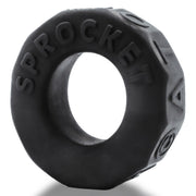 Oxballs - Anneau pénien Sprocket - Édition Night - Silicone/TPR - Noir-Erotiekvoordeel.nl