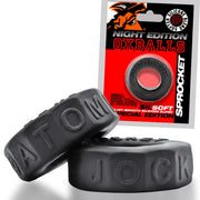 Oxballs - Cockring Sprocket - Édition Night - Silicone/TPR - Noir-Erotiekvoordeel.nl