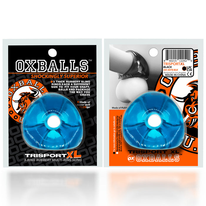 Oxballs - TRI-SPORT XL 3-Ring Cocksling Space Blue-Erotiekvoordeel.nl