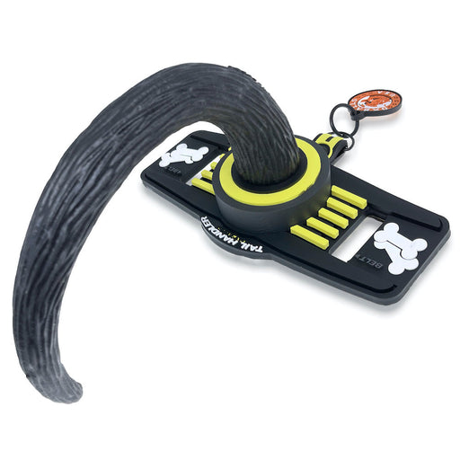 Oxballs - Tail Handler Show Tail - Plug anale con coda di cane - Nero/Giallo-Erotiekvoordeel.nl