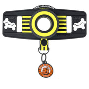 Oxballs - Tail Handler Show Tail - Plug anale con coda di cane - Nero/Giallo-Erotiekvoordeel.nl