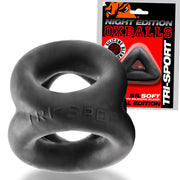 Oxballs - Tri-Sport - Night Edition - Cocksling - Noir mat-Erotiekvoordeel.nl