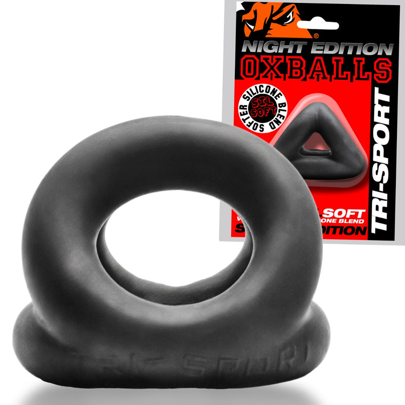 Oxballs - Tri-Sport - Night Edition - Cocksling - Noir mat - Erotiekvoordeel.nl