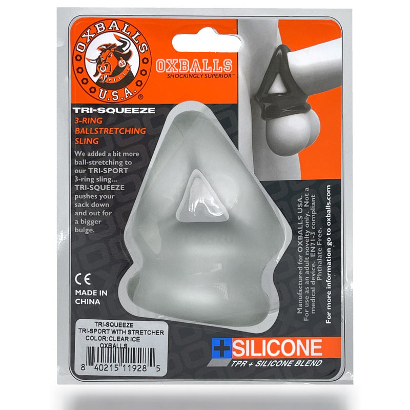 Oxballs - Tri-Squeeze - Cocksling - Clear Ice-Erotiekvoordeel.nl