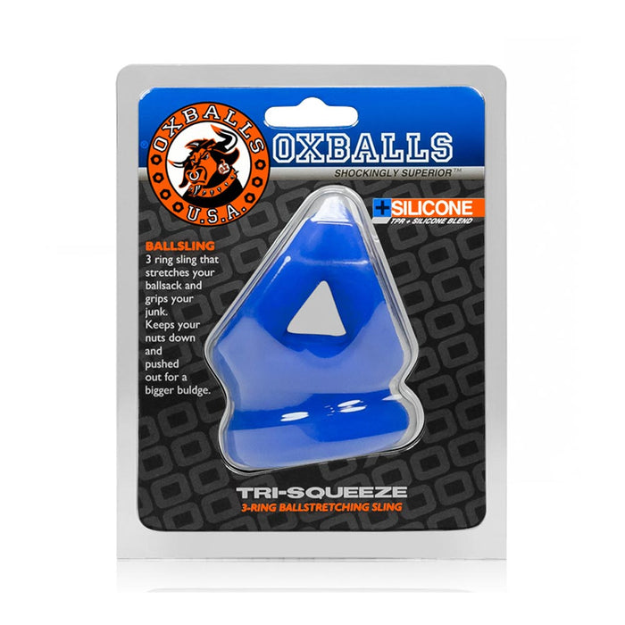 Oxballs - Tri-Squeeze Cocksling - Cobalt Blue Ice-Erotiekvoordeel.nl