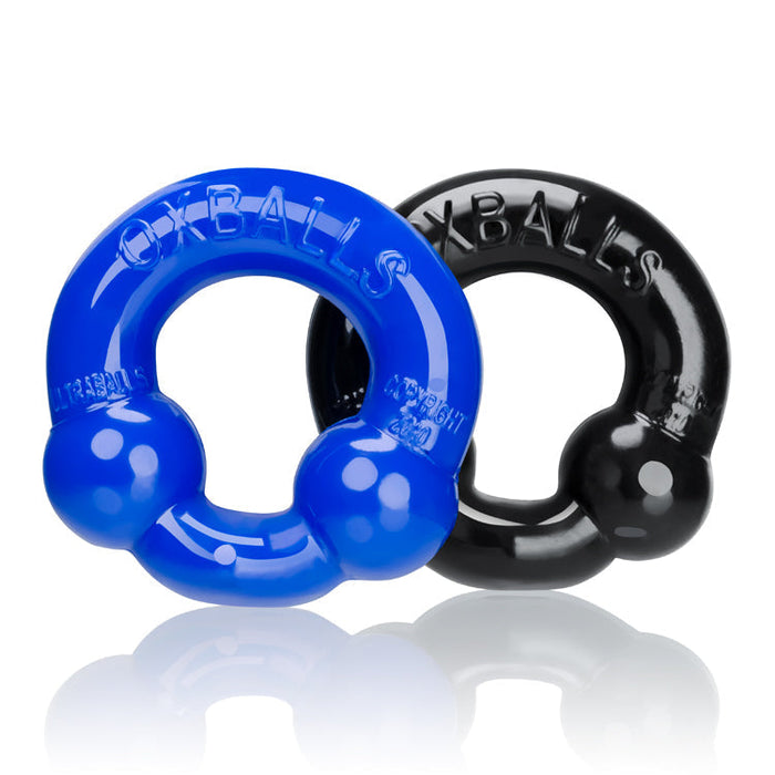 Oxballs - Ultraballs Cockring - 2 stuks - Cockring - Zwart & Blauw-Erotiekvoordeel.nl