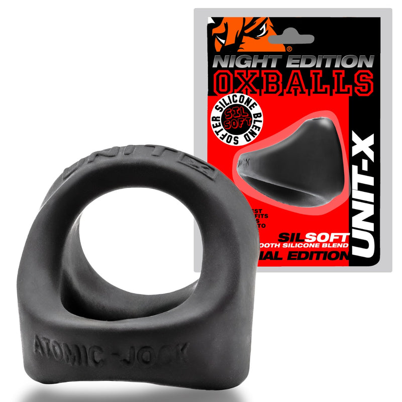 Oxballs - Unit-X Cocksling - Édition Night - Silicone/TPR - Noir-Erotiekvoordeel.nl