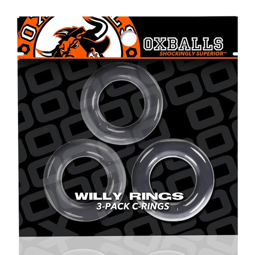 Oxballs - Willy - Cockring - 3 stuks - Transparant-Erotiekvoordeel.nl