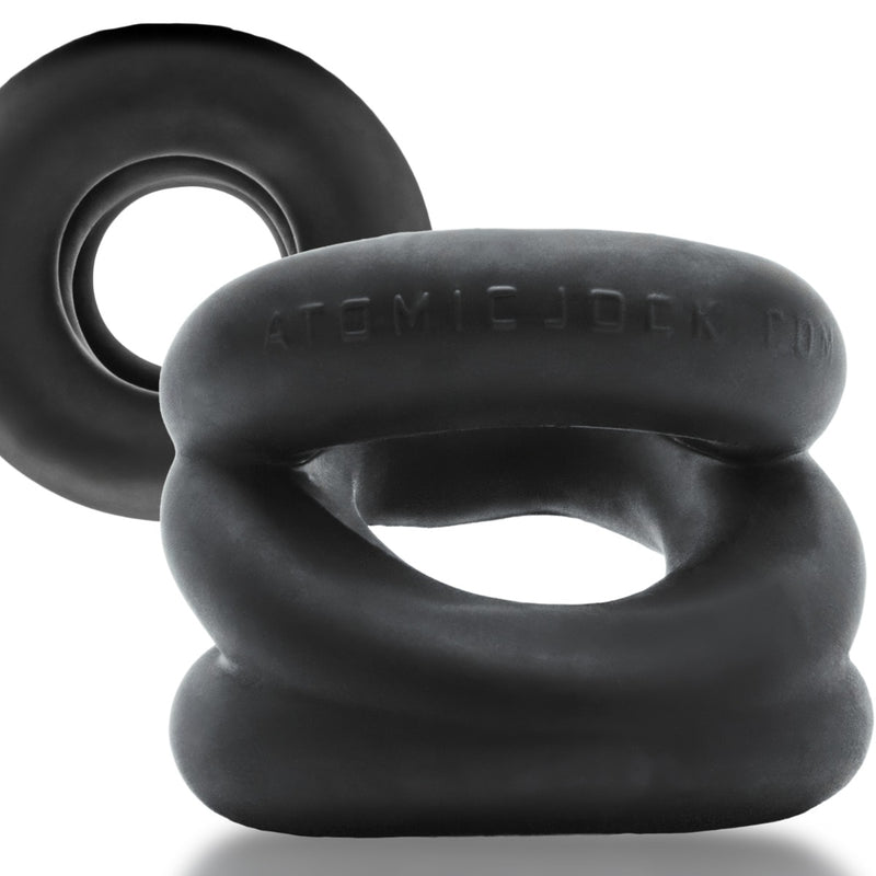 Oxballs - Z-Balls Ballstretcher - Night Edition - Silicone/TPR - Nero-Erotiekvoordeel.nl