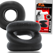 Oxballs - Z-Balls Ballstretcher - Edizione Notte - Silicone/TPR - Nero-Erotiekvoordeel.nl