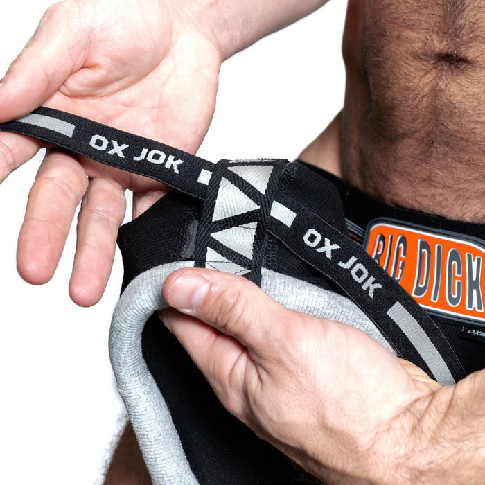 Oxjok Bulger - Pumper Slider Jockstrap - Voor Groter Geschapen Mannen - Black Iron-Erotiekvoordeel.nl