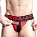 Oxjok Fisterjock - 3D Rubber Fist Jockstrap - Zwart/Rood-Erotiekvoordeel.nl