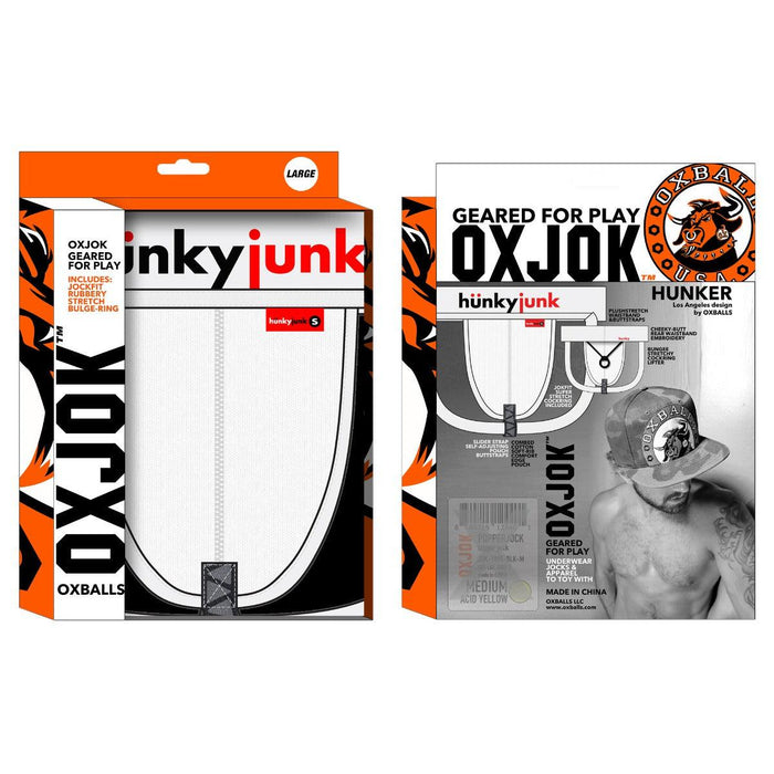 Oxjok Hunker - Comfy Pouch Slider Jockstrap - White snow-Erotiekvoordeel.nl