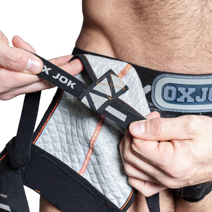 Oxjok Packer - Cargo Quilt Slider Jock - Quilted Jockstrap - Mist Heather-Erotiekvoordeel.nl