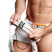 Oxjok Slingjock - Upthrust Slider Jockstrap - Ingebouwde Cockring - Met opbergvakje - White Snow-Erotiekvoordeel.nl