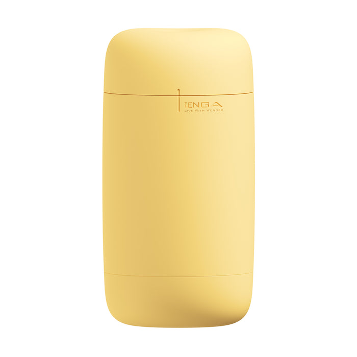 Tenga - Puffy Masturbator - Custard Yellow-Erotiekvoordeel.nl