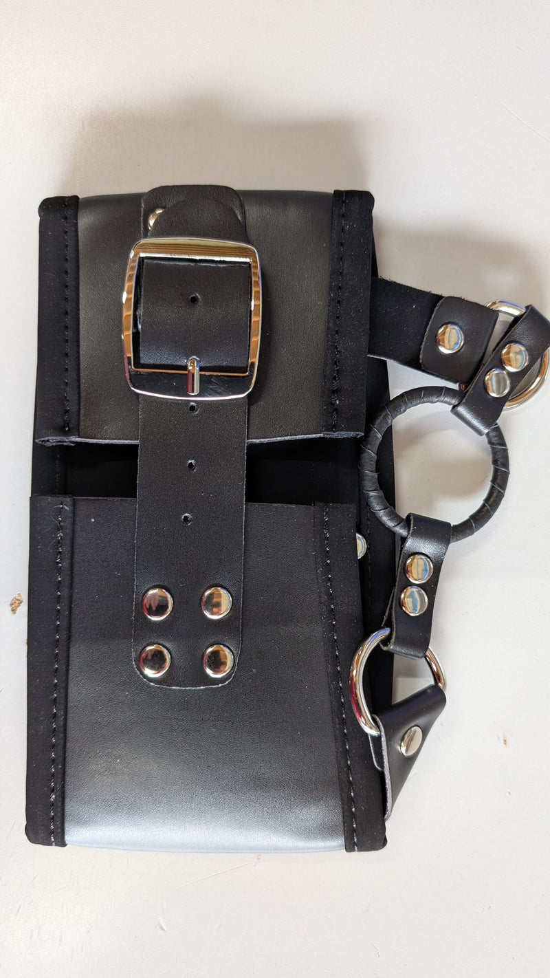 Laced Up Boutique - Hoge Bondage Collar met Ring Gag-Erotiekvoordeel.nl