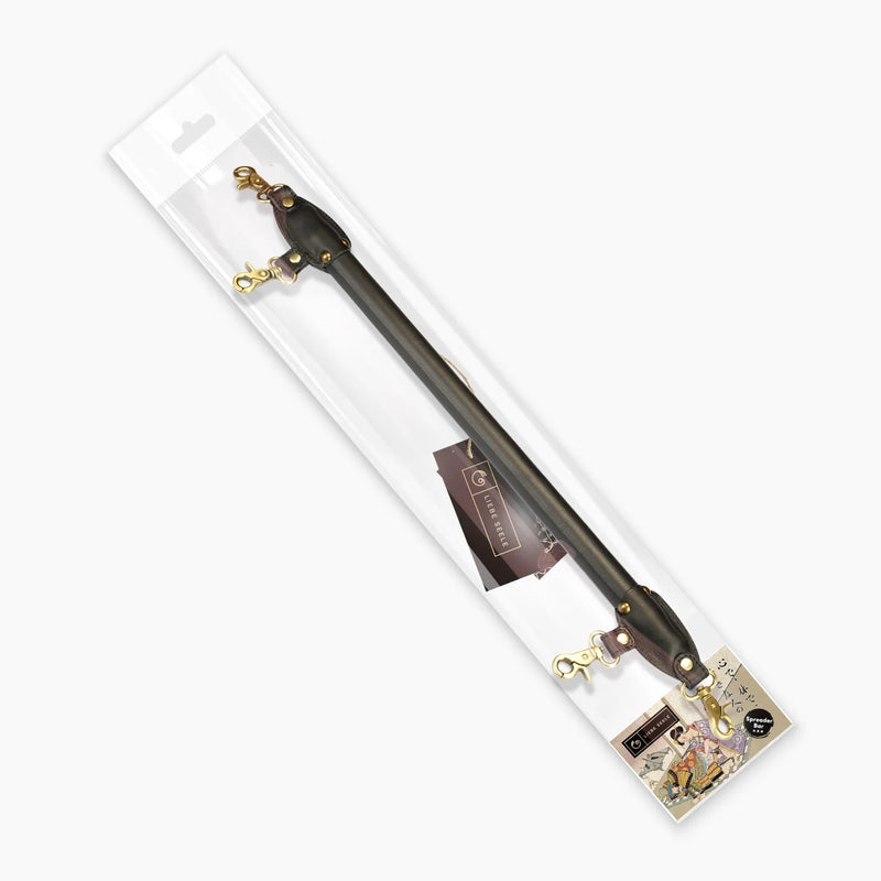 Liebe Seele - Samurai Spreader Bar - Zwart Leren Spreidstang 66,5 cm-Erotiekvoordeel.nl
