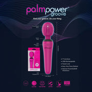 PalmPower - Groove - Mini vibromasseur à tige - Rose - Erotiekvoordeel.nl