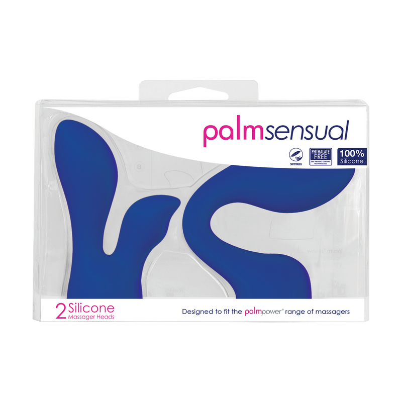 PalmPower - Palmsensual - Wand Vibrator Attachments - Blue-Erotiekvoordeel.nl