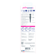 PalmPower - Recharge Wand Massager - Flexibele Kop - Blauw/Zwart-Erotiekvoordeel.nl