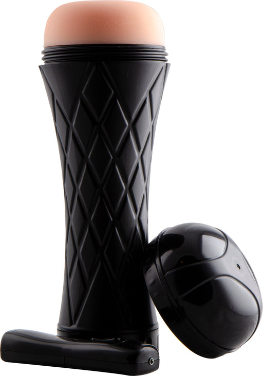 Passion Cup - Anal Cup Masturbator - Vibrating - Black-Erotiekvoordeel.nl