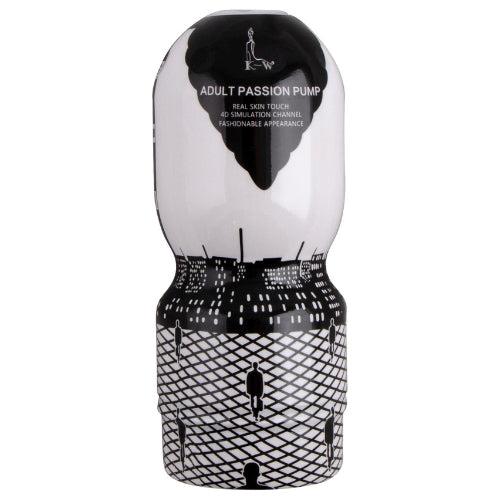 Passion Cup Masturbator Vagina - Weiß/Schwarz - Erotiekvoordeel.nl