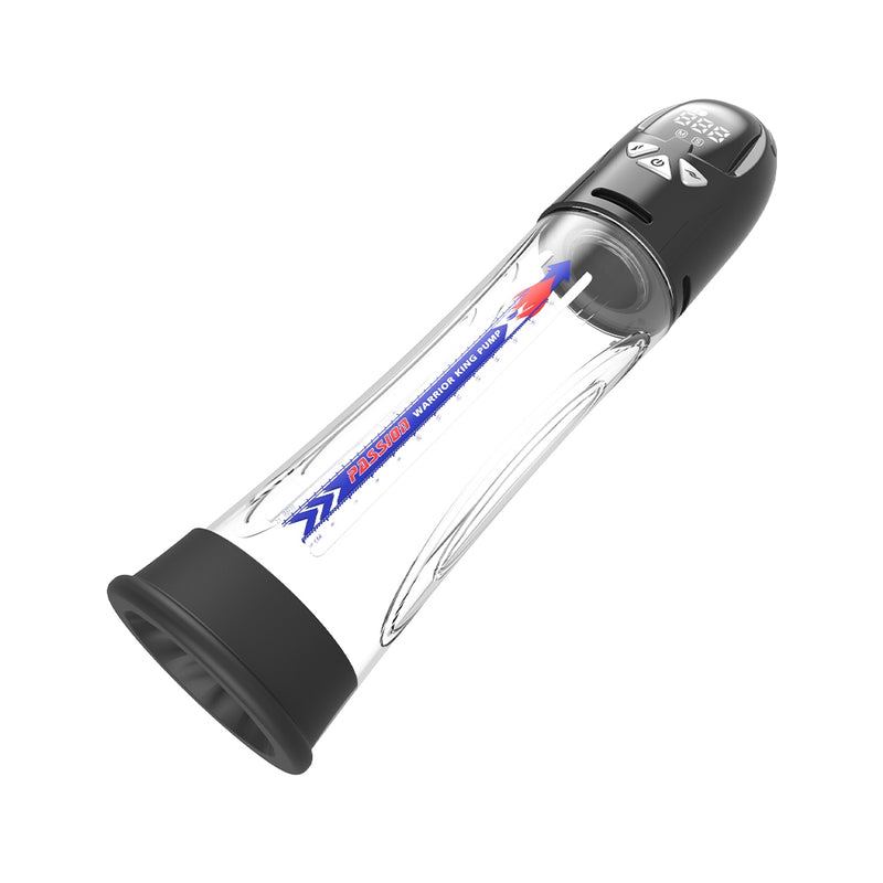 Passion Pumpe - Elektrische Penispumpe - Wasserdicht - 31 cm - Schwarz/Transparent - Erotiekvoordeel.nl